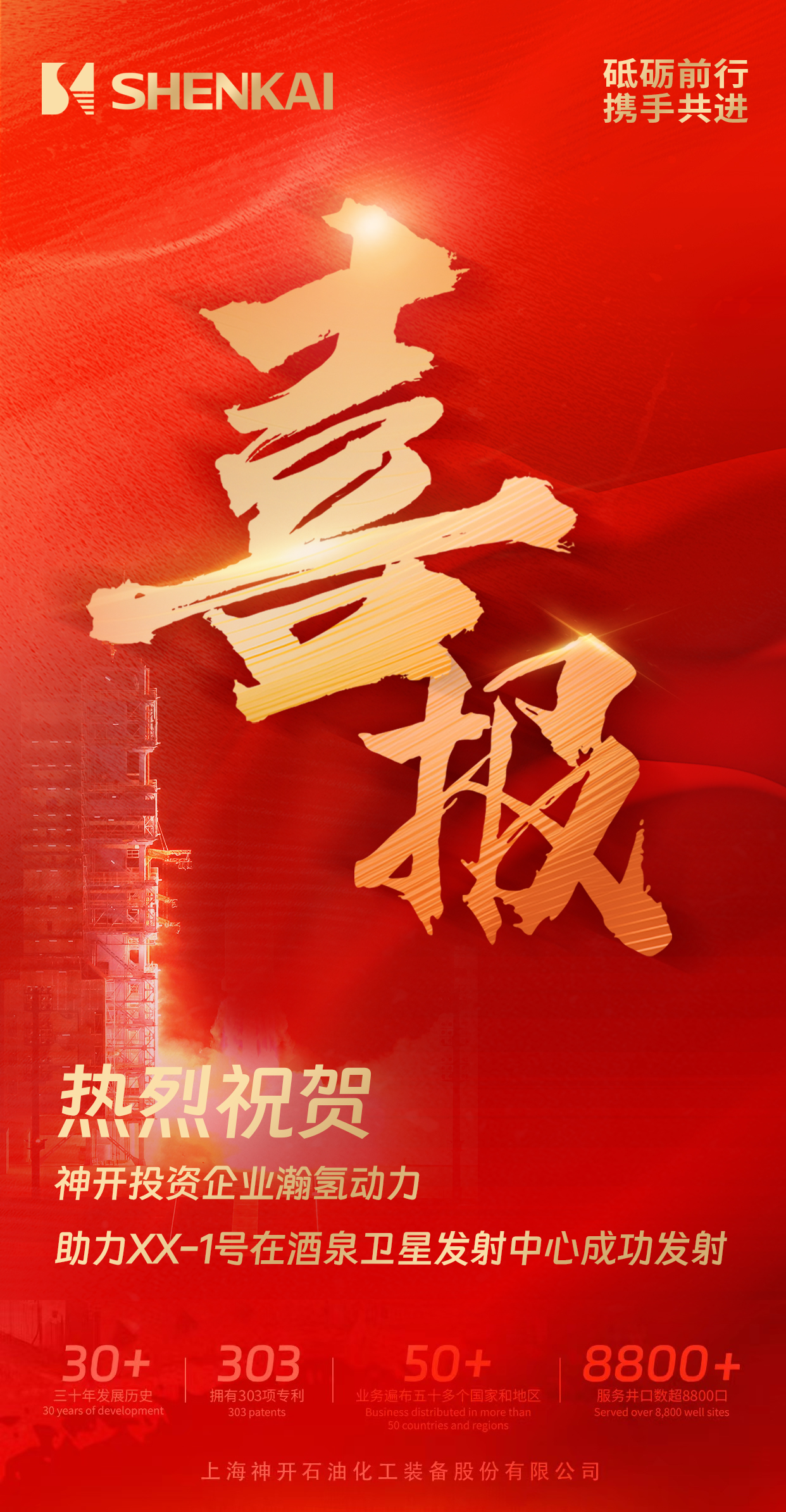 喜報(bào)！神開投資企業(yè)瀚氫動(dòng)力助力XX-1號(hào)在酒泉衛(wèi)星發(fā)射中心成功發(fā)射(圖1)